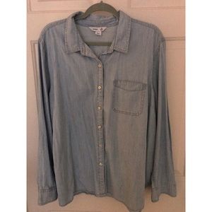 NWOT LIGHT DENIM “CLASSIC” OLD NAVY SHIRT SIZE XXL